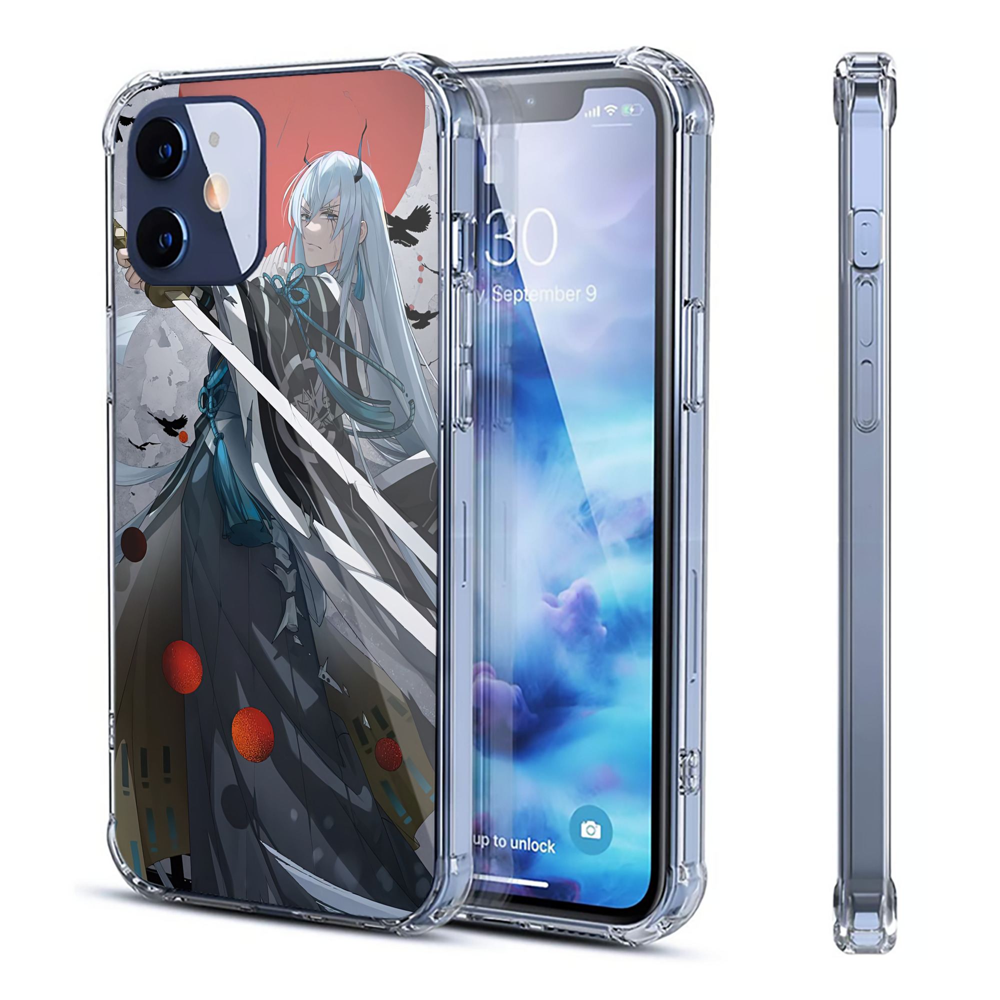 （画像用） 刀剣乱舞 Touken Ranbu 【iPhone 12シリーズ対応】透明スマホケース（クリアソフトケース）